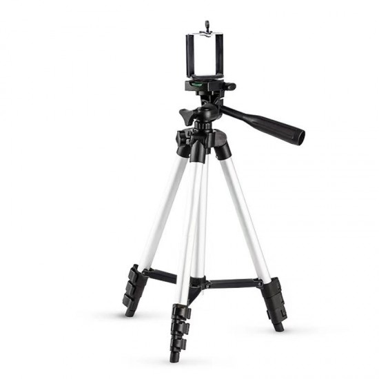 Extendable Tripod Stand, 3 In 1 Professional Camera Holder With Phone Clip Tripod Adjustable Tripod With Portable Bag For Mobile Phone Tripod Stand Holder