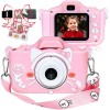 Kids Camera For Girls, Digital Camera For Kids Toys Children Selfie Photo Video Camera With 32GB SD Card, Gifts For Girls And Boys Age 3 4 5 6 7 8 9Years Old