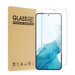 1Pack Tempered Glass Film HD Screen Protector + Camera Lens Protector [Case Friendly] [Anti-Scratch] [Ultrasonic Fingerprint Unlock] For Samsung Galaxy S22 / S22 Plus